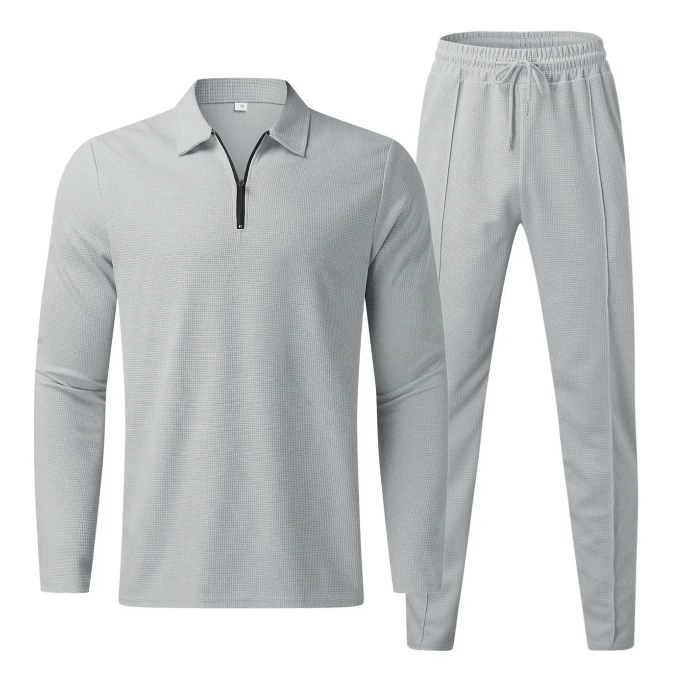 Herren-Zweiteiler-Set | Polo-Longsleeve & Jogger | Sportlich-eleganter Look