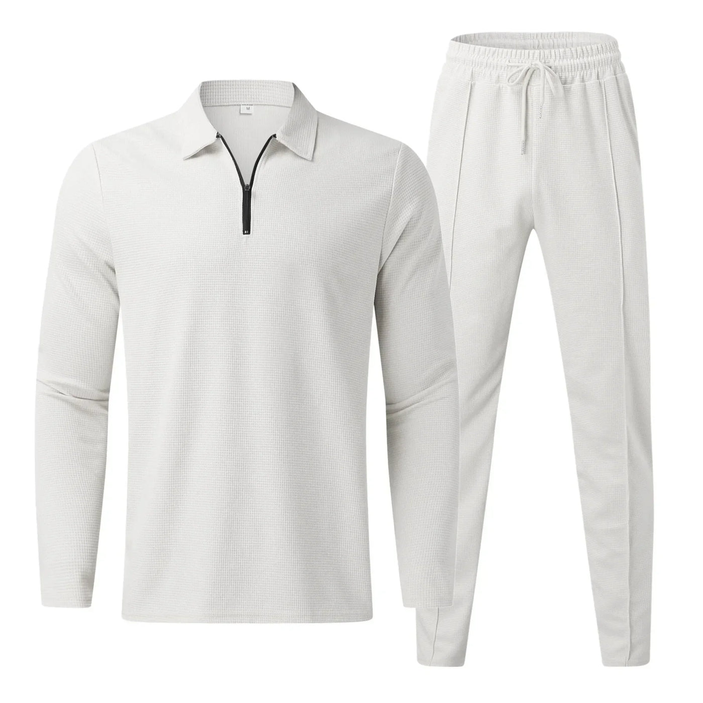 Herren-Zweiteiler-Set | Polo-Longsleeve & Jogger | Sportlich-eleganter Look
